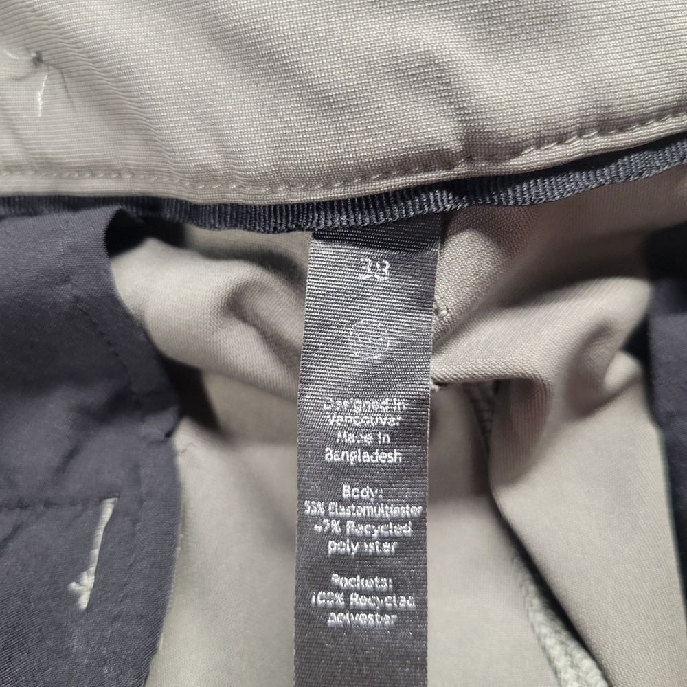 Lululemon Commission Pant Classic Mens 38 Sage Green Warpstreme Chino - Picture 4 of 9